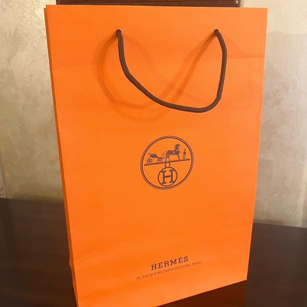 Authentic Large Hermès paper Gift Bag